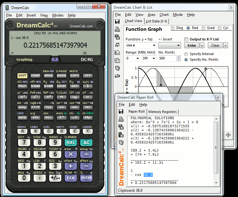 Скриншот программы DreamCalc 5.0.4